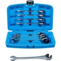 BGS   30849   Juego de llaves combinadas con carraca   abierta   8 - 17 mm   9 piezas