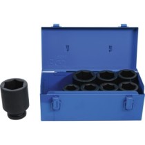 BGS   5500   Juego de llaves de vaso de impacto hexagonal, largas   entrada 25 mm (1")   27 - 50 mm   8 piezas