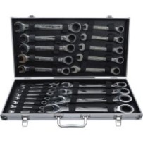 BGS Diy   30009   Juego de llaves combinadas con carraca   6 - 32 mm   22 piezas