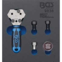 BGS   9838   Bandeja para carro 1/6: Abocardador   DIN   4,75 / 5 / 6 mm