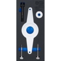 BGS   9603   Bandeja para carro 1/3: Juego de herramientas para amortiguador de vibraciones   para VAG 1.8 y 2.0 TFSI
