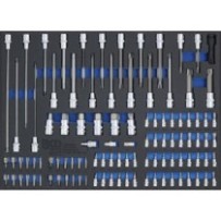 BGS   4017   Bandeja para carro 3/3: Puntas y puntas de vaso   104 piezas