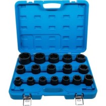 BGS   5242   Juego de llaves de vaso de impacto   entrada 20 mm (3/4")   19 - 55 mm   17 piezas