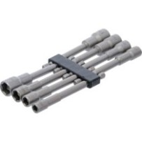 BGS   2759   Juego de llaves de vaso hexagonal   extra largas   entrada 6,3 mm (1/4")   para taladros eléctricos   6 - 13 mm   8