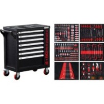BGS Diy  6058  Carro de herramientas  7 cajones  1 puerta lateral  con 250 herramientas