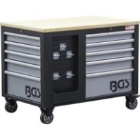 BGS  4199  Carro de herramientas  2 x 5 cajones  1 armario  vacío