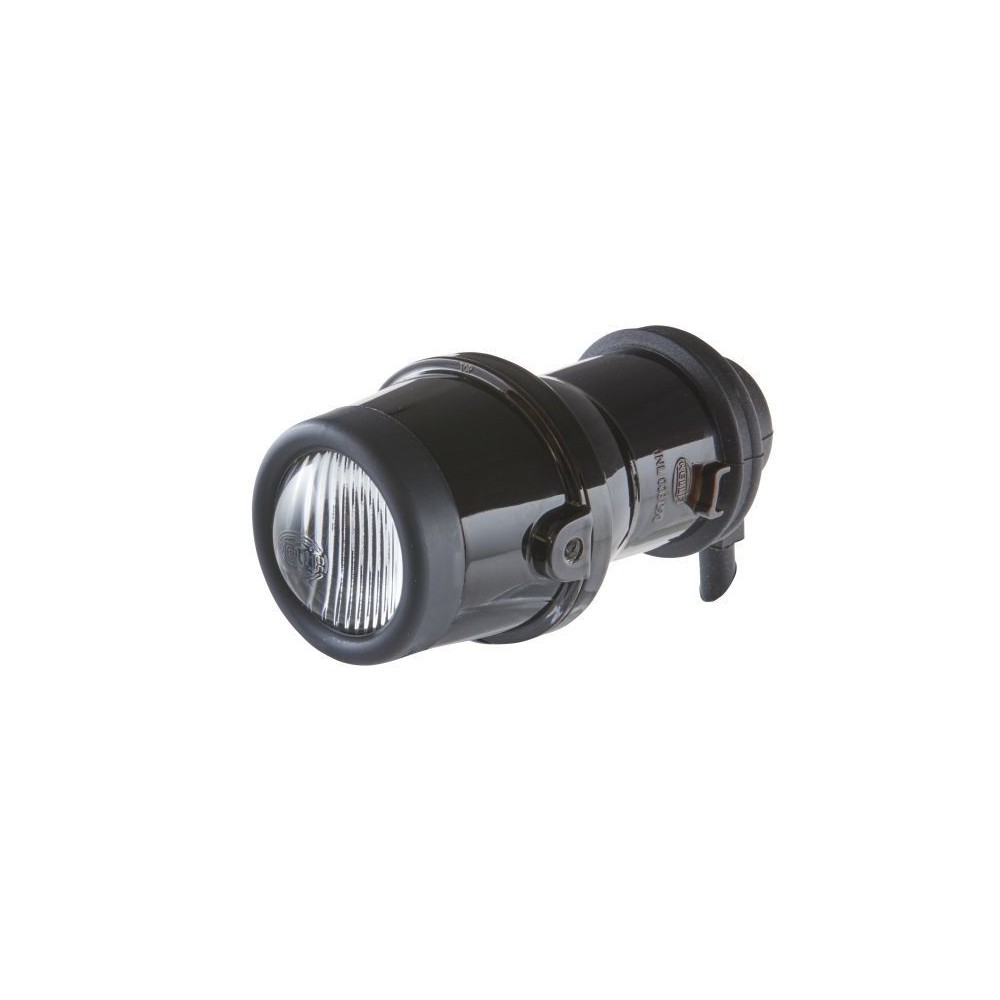 HELLA 1NL 008 090-001 DE/Halógena-Faro antiniebla - Micro DE - 12V - redondo - Cristal dispersor con dibujos - derecha/izquierda