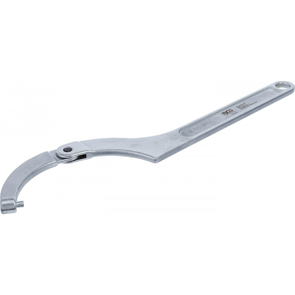 BGS | 74231 | Llave de gancho con mordaza flexible | 120 - 180 mm