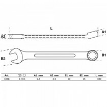 BGS | 1056 | Llave combinada | 6 mm