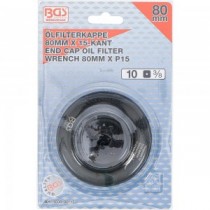 BGS | 1039-80-15 | Cazoleta para filtros de aceite | 15 caras | Ø 80 mm | para Honda, Mazda, Nissan, Opel