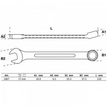 BGS | 1067 | Llave combinada | 17 mm