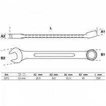 BGS | 1071 | Llave combinada | 21 mm