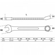 BGS | 1072 | Llave combinada | 22 mm