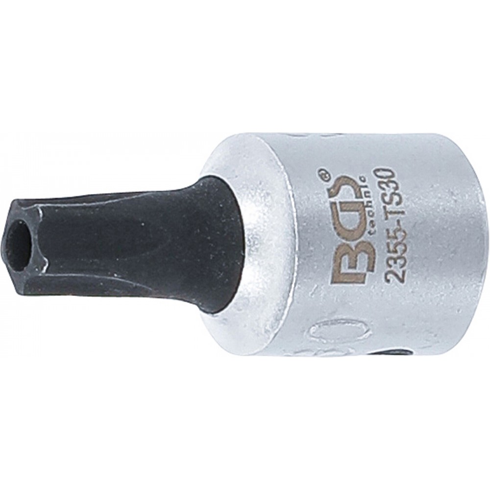 BGS | 2355-TS30 | Punta de vaso | entrada 6,3 mm (1/4") | T-Star (para Torx Plus) con perforación TS30