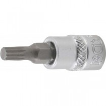 BGS | 5105-M5 | Punta de vaso | entrada 6,3 mm (1/4") | dentado múltiple interior (para XZN) M5