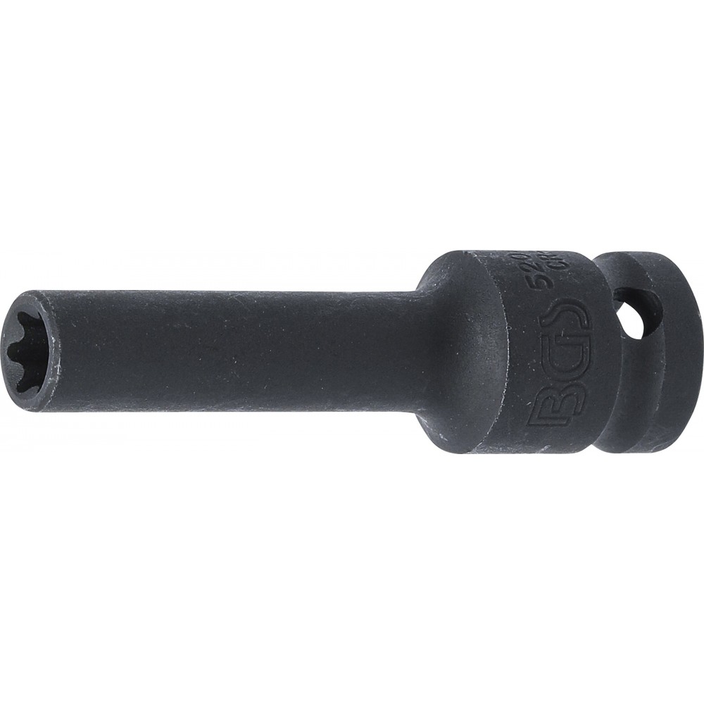 BGS | 5204-10 | Llave de vaso de impacto E-Torx, larga | entrada 12,5 mm (1/2") | E10