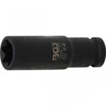 BGS | 5204-22 | Llave de vaso de impacto E-Torx, larga | entrada 12,5 mm (1/2") | E22