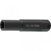 BGS | 5246-E18 | Llave de vaso E-Torx, extra larga | entrada 22 mm | E18