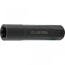 BGS | 5246-E22 | Llave de vaso E-Torx, extra larga | entrada 22 mm | E22