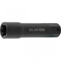 BGS | 5246-E24 | Llave de vaso E-Torx, extra larga | entrada 22 mm | E24