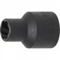 BGS | 5266-10 | Llave de vaso de perfil en espiral / extractor de tornillos| entrada 12,5 mm (1/2") | 10 mm