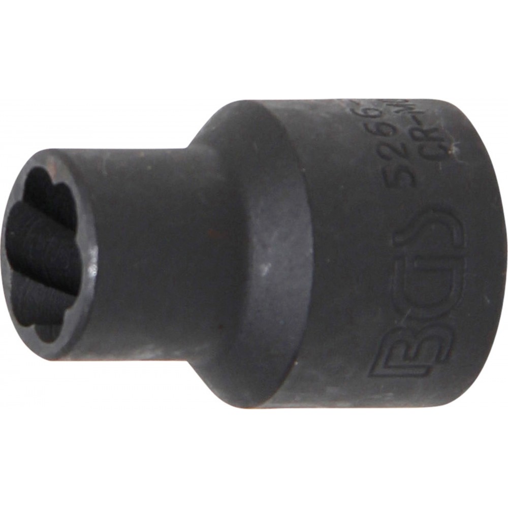 BGS | 5266-11 | Llave de vaso de perfil en espiral / extractor de tornillos | entrada 12,5 mm (1/2") | 11 mm