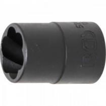 BGS | 5266-16 | Llave de vaso de perfil en espiral / extractor de tornillos | entrada 12,5 mm (1/2") | 16 mm