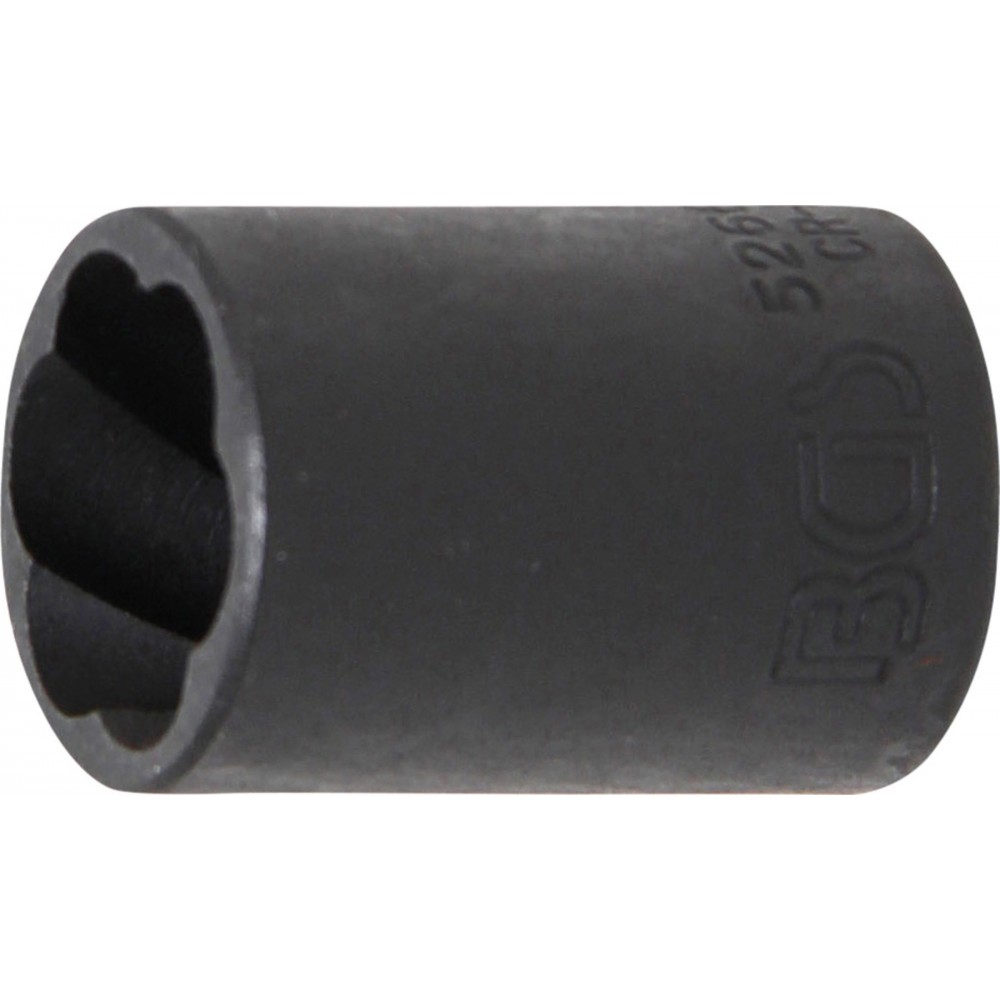 BGS | 5266-17 | Llave de vaso de perfil en espiral / extractor de tornillos | entrada 12,5 mm (1/2") | 17 mm