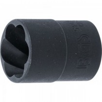 BGS | 5266-19 | Llave de vaso de perfil en espiral / extractor de tornillos | entrada 12,5 mm (1/2") | 19 mm