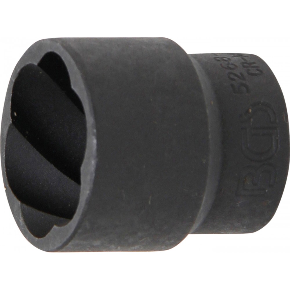 BGS | 5268-24 | Llave de vaso de perfil en espiral / extractor de tornillos | entrada 12,5 mm (1/2") | 24 mm