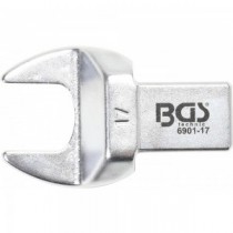 BGS | 6901-17 | Llave de boca insertable | 17 mm | Sujeción 14 x 18 mm