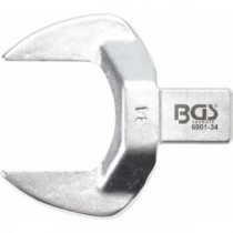 BGS | 6901-34 | Llave de boca insertable | 34 mm | Sujeción 14 x 18 mm