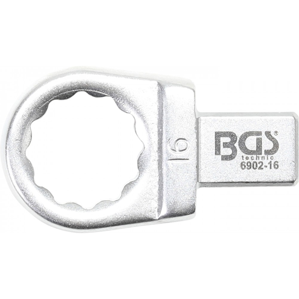 BGS | 6902-16 | Llave de anillo insertable | 16 mm | Sujeción 9 x 12 mm