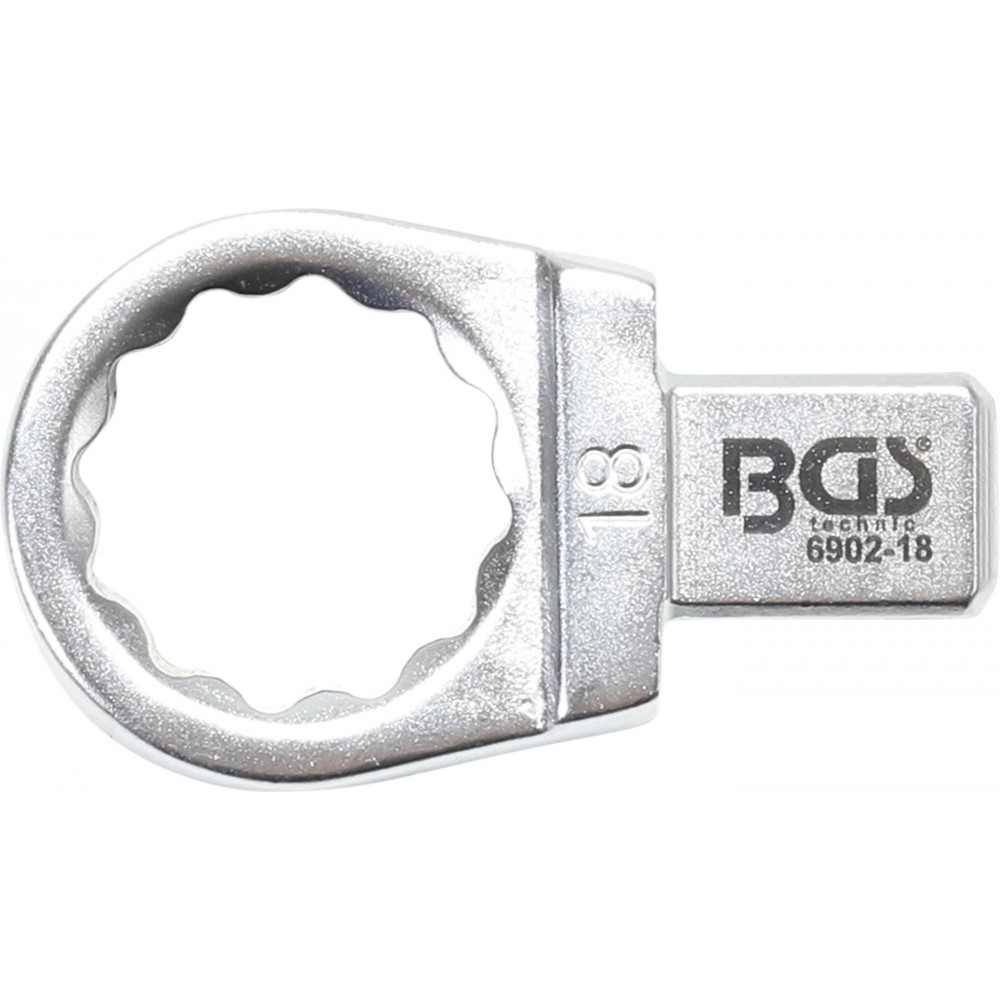 BGS | 6902-18 | Llave de anillo insertable | 18 mm | Sujeción 9 x 12 mm