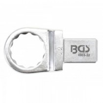 BGS | 6903-22 | Llave de anillo insertable | 22 mm | Sujeción 14 x 18 mm