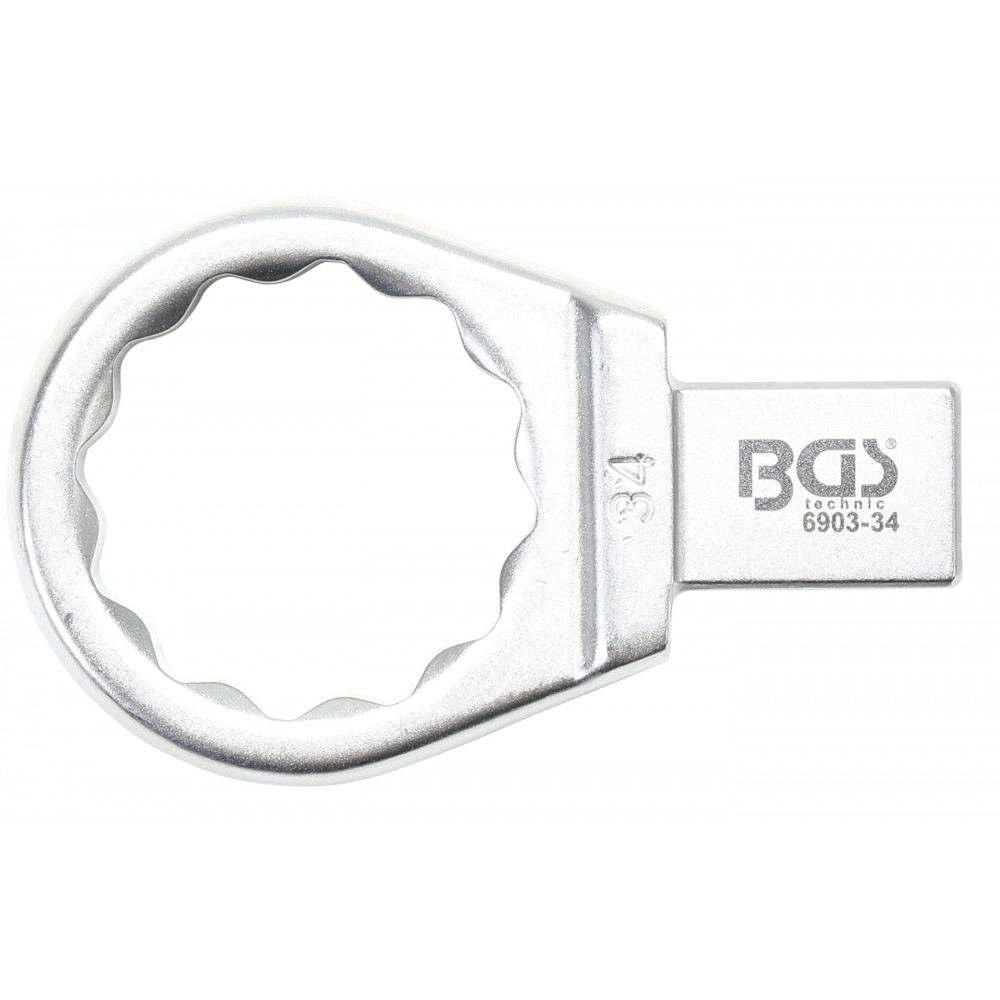 BGS | 6903-34 | Llave de anillo insertable | 34 mm | Sujeción 14 x 18 mm