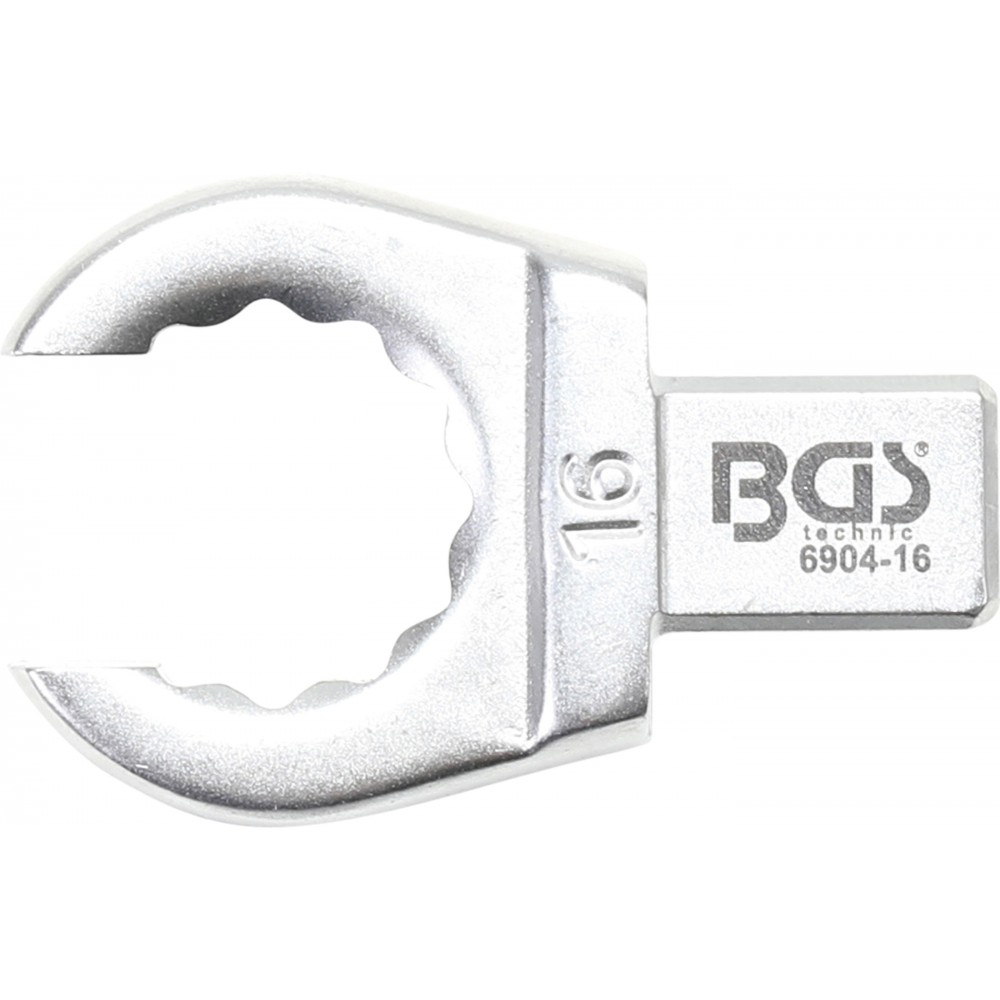 BGS | 6904-16 | Llave de anillo insertable | abierta | 16 mm | Sujeción 9 x 12 mm