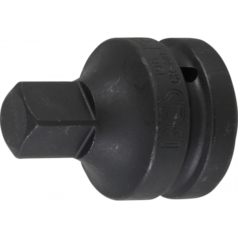 BGS | 196 | Adaptador de llave de vaso de impacto | cuadrado interior 25 mm (1") - cuadrado exterior 20 mm (3/4")