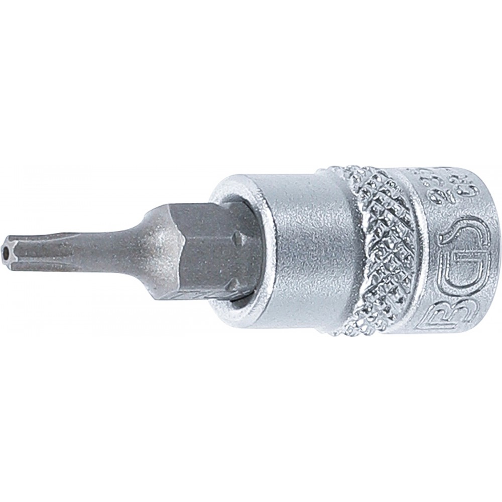 BGS | 2357 | Punta de vaso | entrada 6,3 mm (1/4") | perfil en T (para Torx) con perforación T10