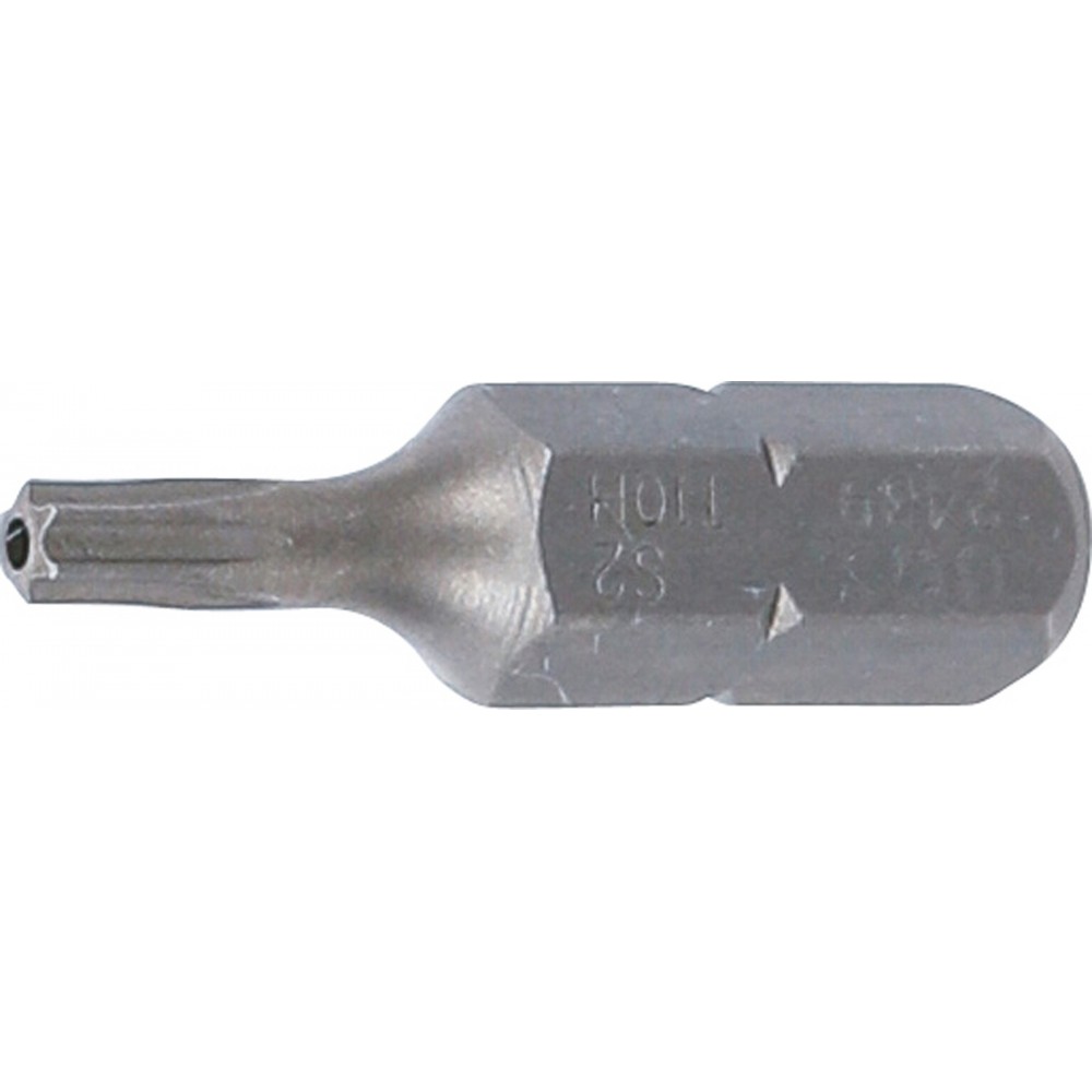 BGS | 2439 | Punta | longitud 25 mm | entrada 6,3 mm (1/4") | perfil en T (para Torx) con perforación T10