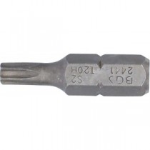 BGS | 2441 | Punta | longitud 25 mm | entrada 6,3 mm (1/4") | perfil en T (para Torx) con perforación T20