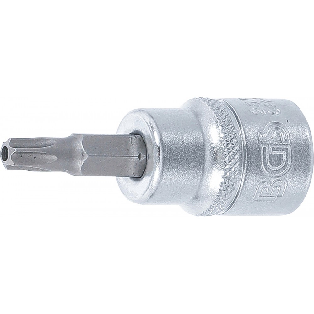 BGS | 2573 | Punta de vaso | entrada 10 mm (3/8") | perfil en T (para Torx) con perforación T27