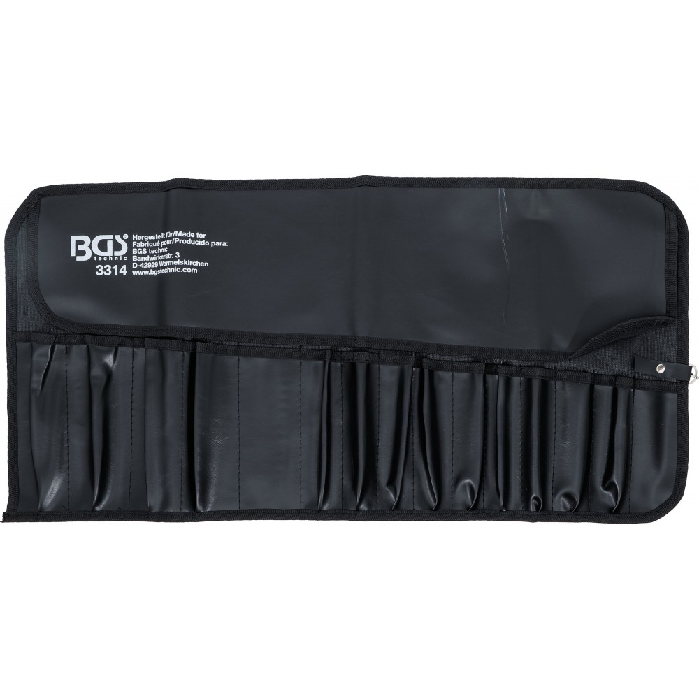 BGS | 3314 | Bolsa enrollable para herramienta con 15 compartimentos | 660 x 320 mm | vacío