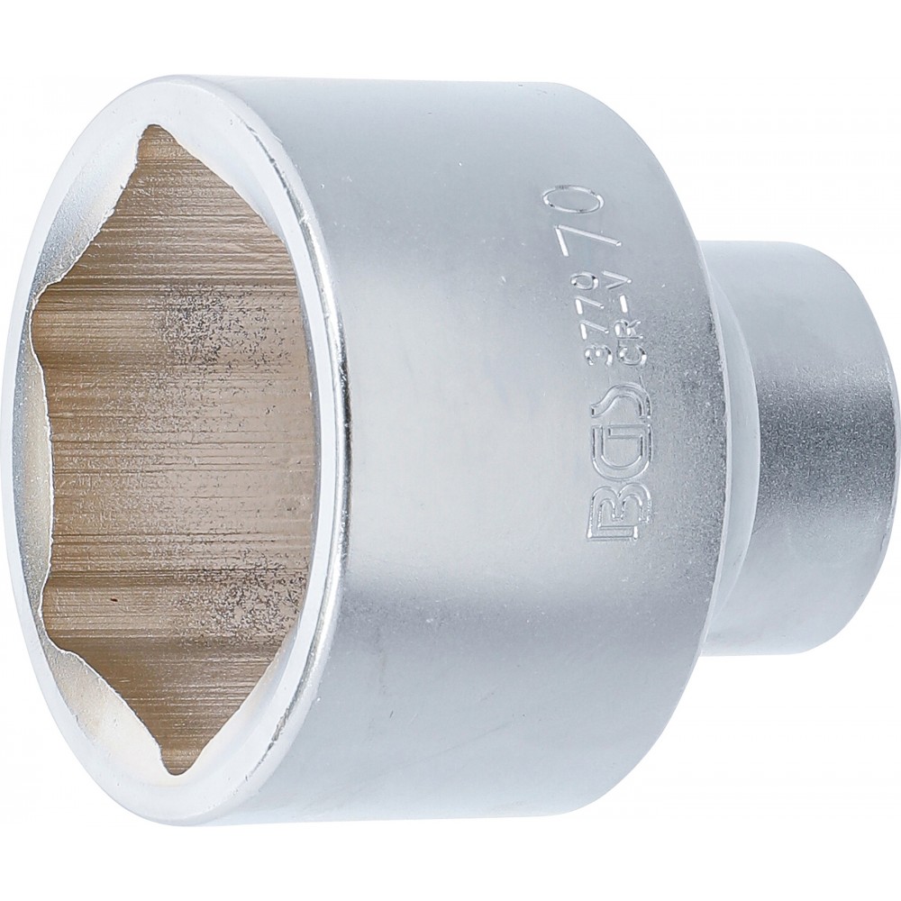 BGS | 3770 | Llave de vaso hexagonal | entrada 25 mm (1") | 70 mm