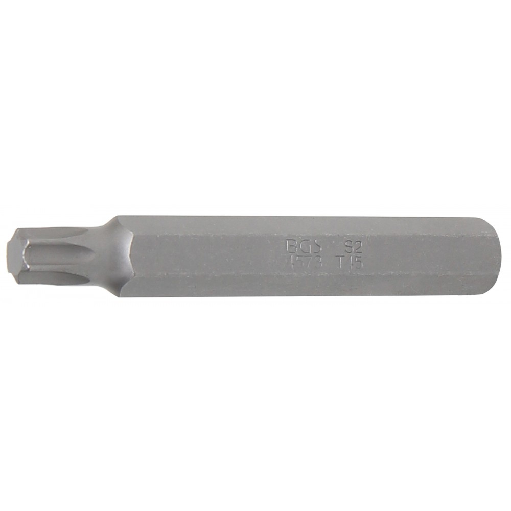 BGS | 4573 | Punta | longitud 75 mm | entrada 10 mm (3/8") | perfil en T (para Torx) T45