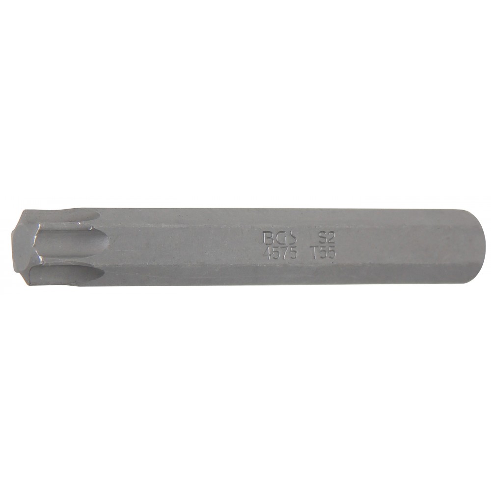 BGS | 4575 | Punta | longitud 75 mm | entrada 10 mm (3/8") | perfil en T (para Torx) T55