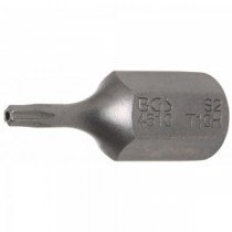 BGS | 4610 | Punta | longitud 30 mm | entrada 10 mm (3/8") | perfil en T (para Torx) con perforación T10