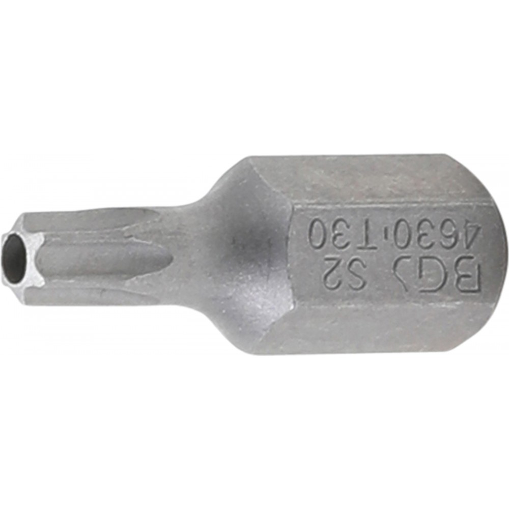 BGS | 4630 | Punta | longitud 30 mm | entrada 10 mm (3/8") | perfil en T (para Torx) con perforación T30