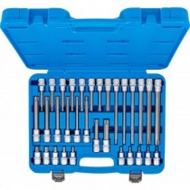 BGS | 5182 | Juego de puntas de vaso | entrada 12,5 mm (1/2") | perfil en T (para Torx) | 32 piezas