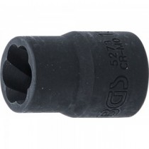 BGS | 5273 | Llave de vaso de perfil en espiral / extractor de tornillos | entrada 10 mm (3/8") | 13 mm